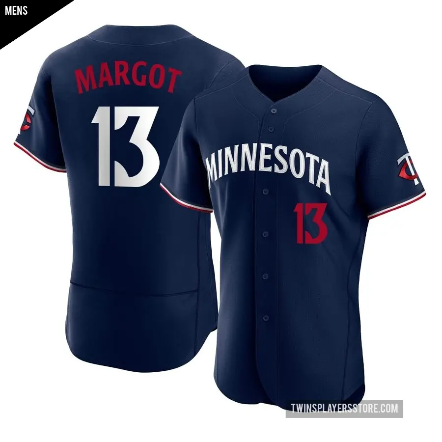 Men's Minnesota Twins ＃13 Manuel Margot Authentic Navy Alternate Jersey