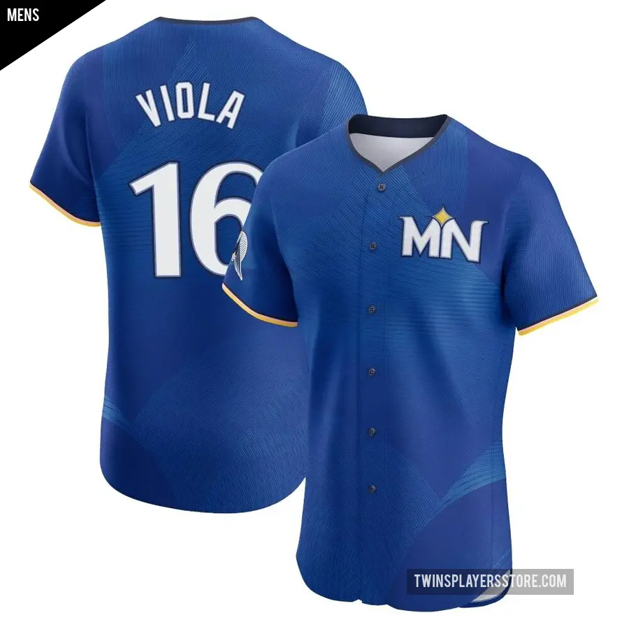 Men's Minnesota Twins ＃16 Frank Viola Elite Royal 2024 City Connect Jersey