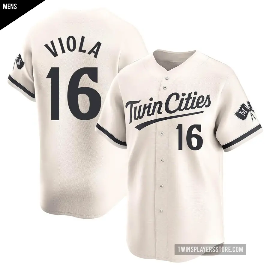 Men's Minnesota Twins ＃16 Frank Viola Limited Cream Alternate Jersey