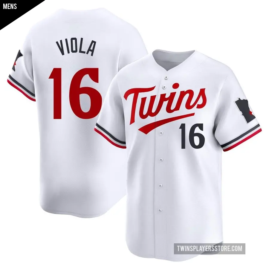 Men's Minnesota Twins ＃16 Frank Viola Limited White Home Jersey