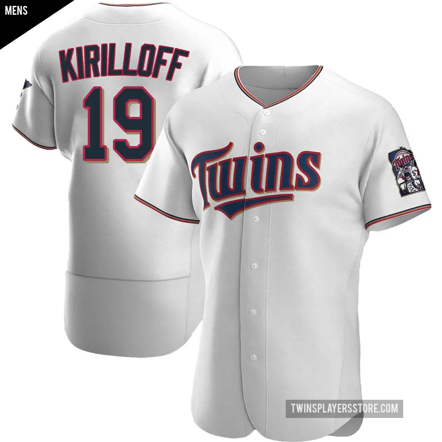 Men's Minnesota Twins ＃19 Alex Kirilloff Authentic White Home Jersey