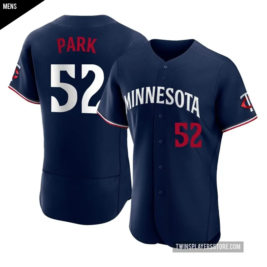 Men's Minnesota Twins ＃52 Byung-Ho Park Authentic Navy Alternate Jersey