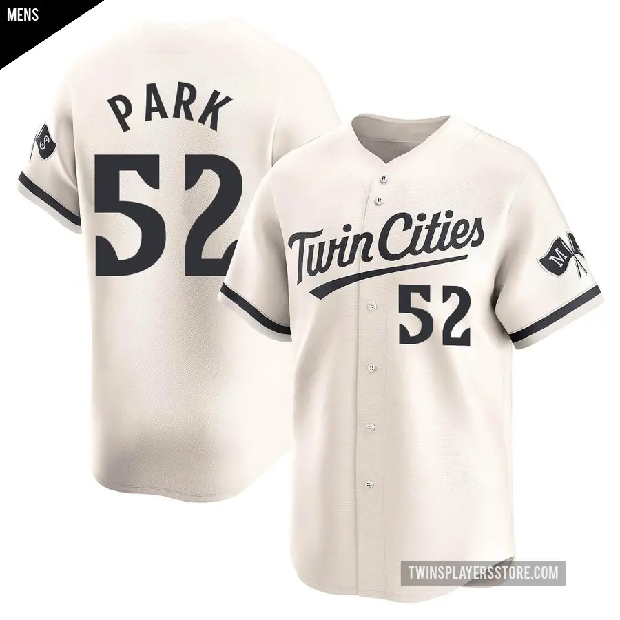 Men's Minnesota Twins ＃52 Byung-Ho Park Limited Cream Alternate Jersey