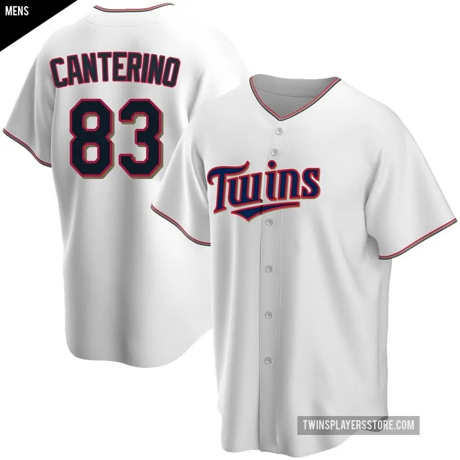 Men's Minnesota Twins ＃83 Matt Canterino Replica White Home Jersey