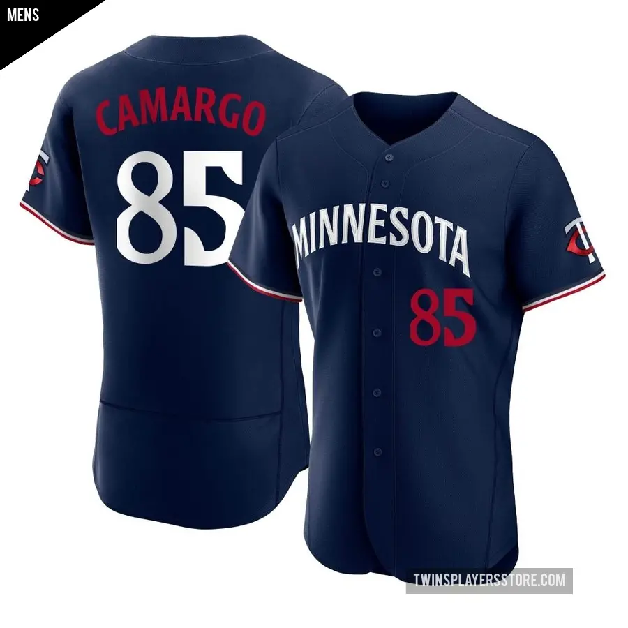 Men's Minnesota Twins ＃85 Jair Camargo Authentic Navy Alternate Jersey