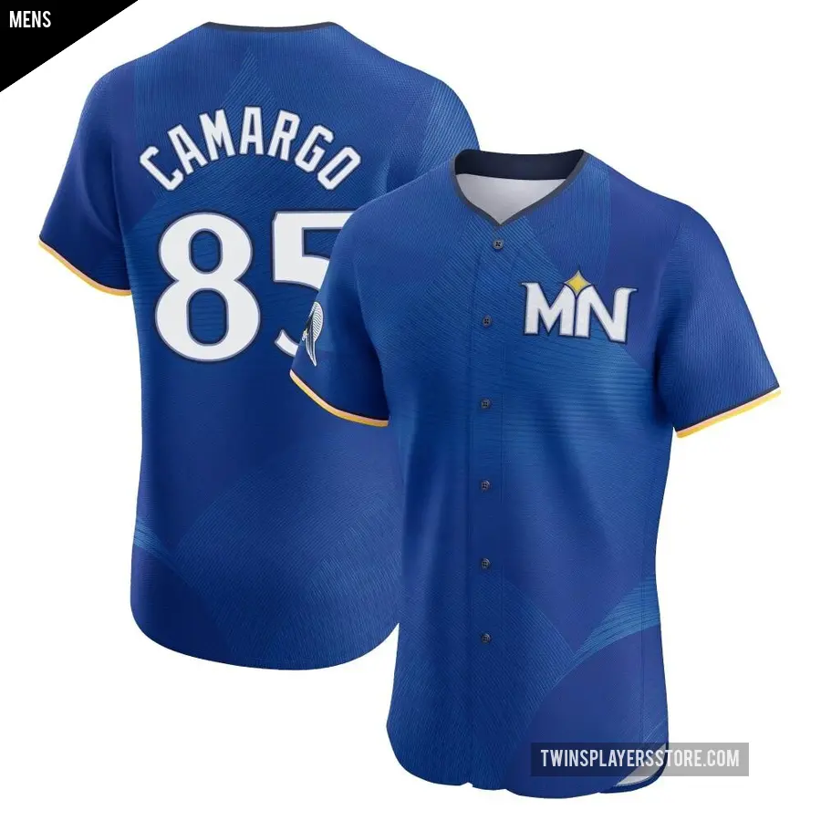 Men's Minnesota Twins ＃85 Jair Camargo Elite Royal 2024 City Connect Jersey