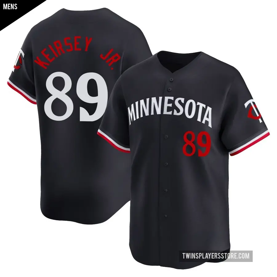 Men's Minnesota Twins ＃89 DaShawn Keirsey Jr. Limited Navy Alternate Jersey