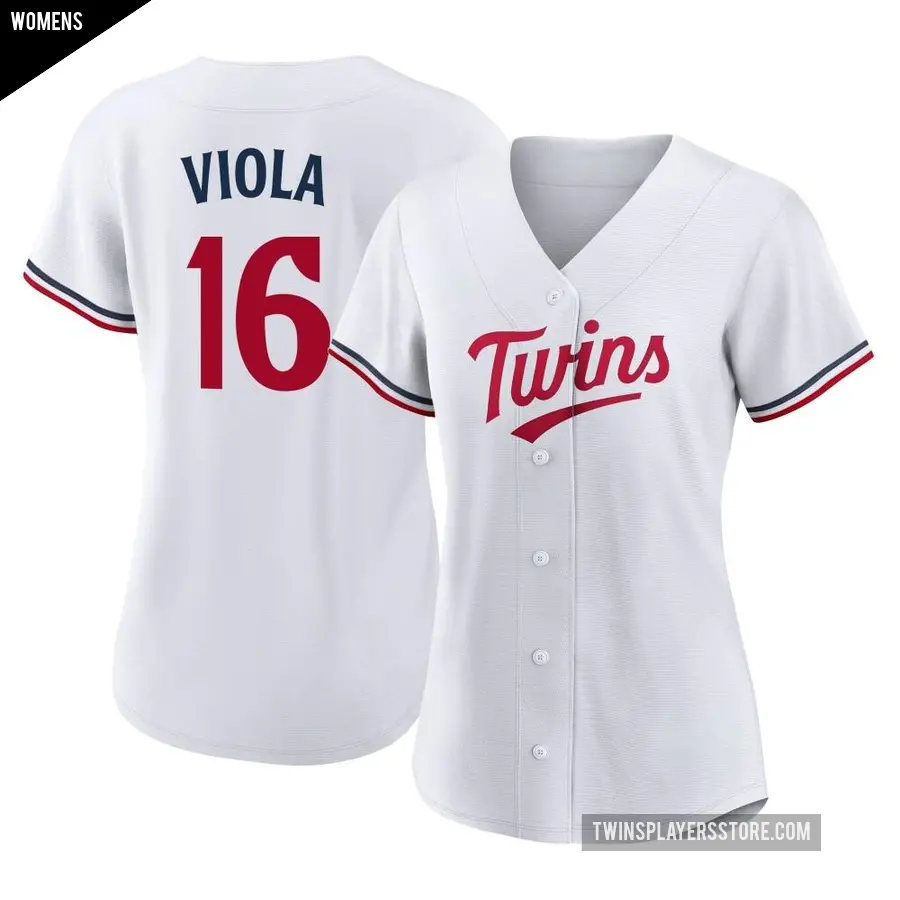 Women's Minnesota Twins ＃16 Frank Viola Authentic White Home Jersey