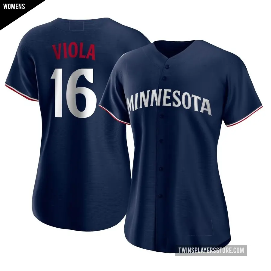 Women's Minnesota Twins ＃16 Frank Viola Replica Navy Alternate Jersey