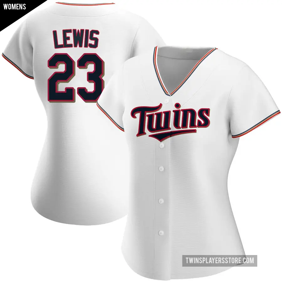 Women's Minnesota Twins ＃23 Royce Lewis Authentic White Home Jersey