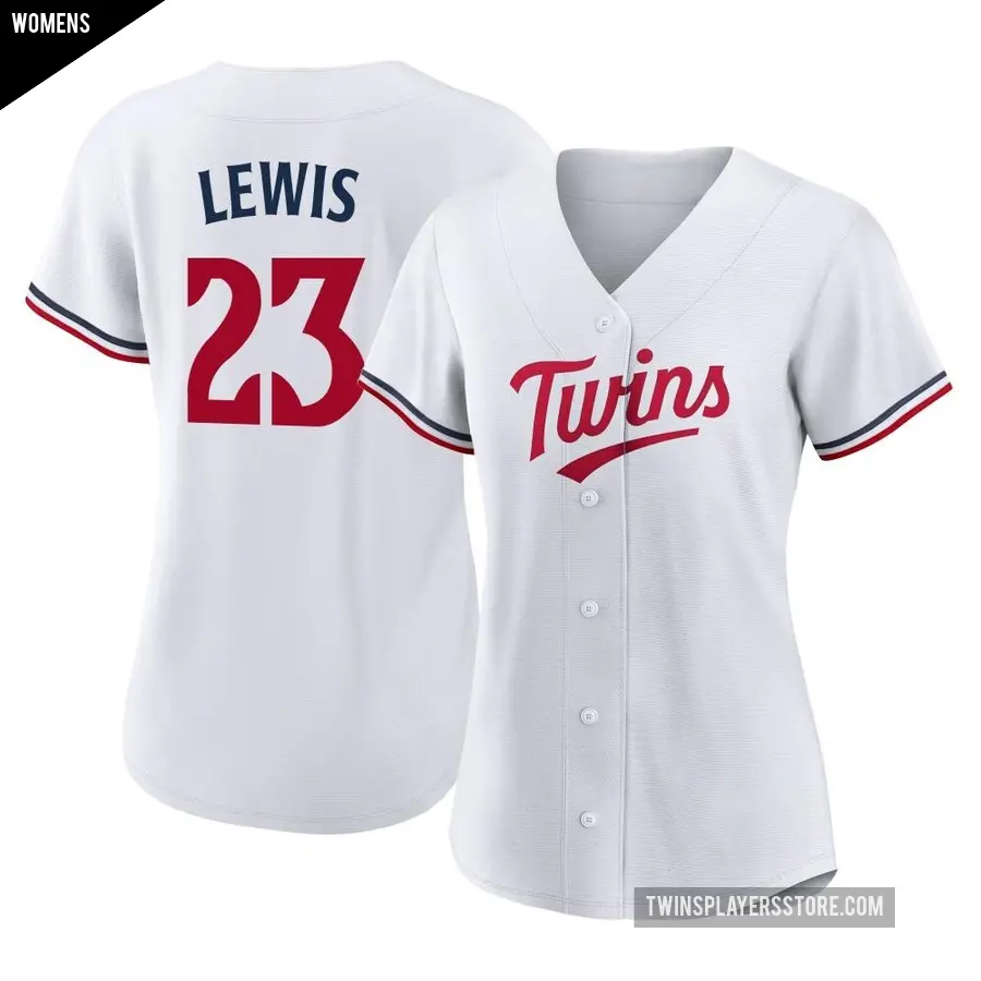 Women's Minnesota Twins ＃23 Royce Lewis Authentic White Home Jersey