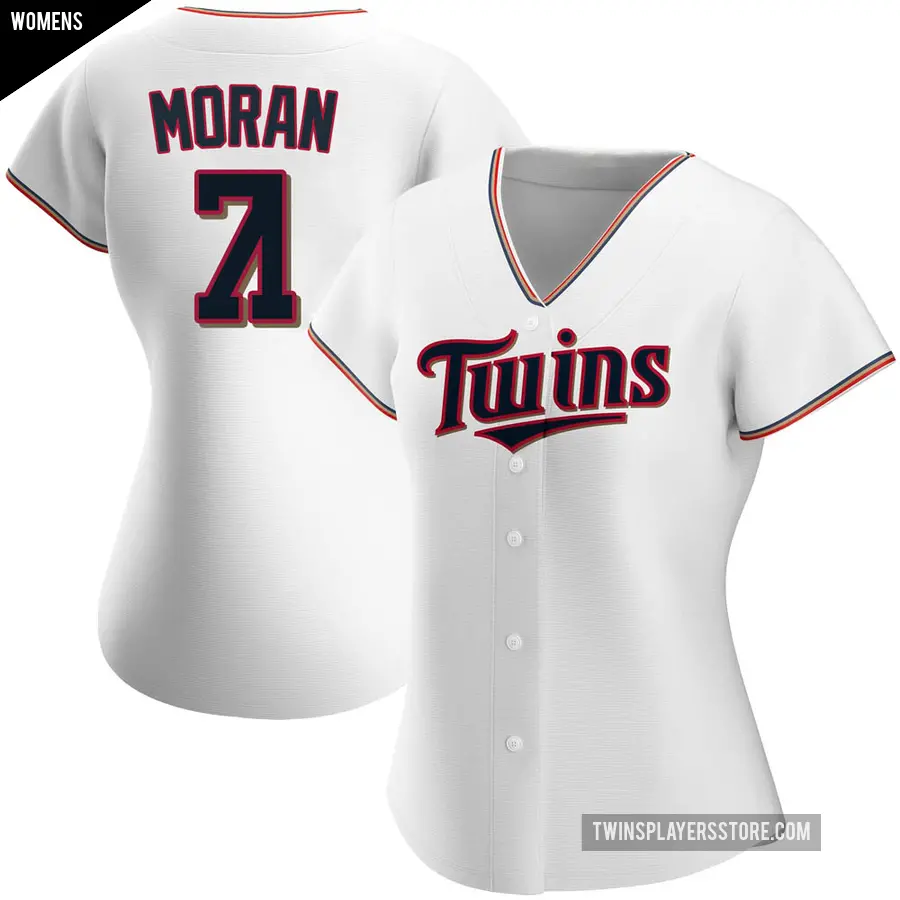 Women's Minnesota Twins ＃71 Jovani Moran Authentic White Home Jersey